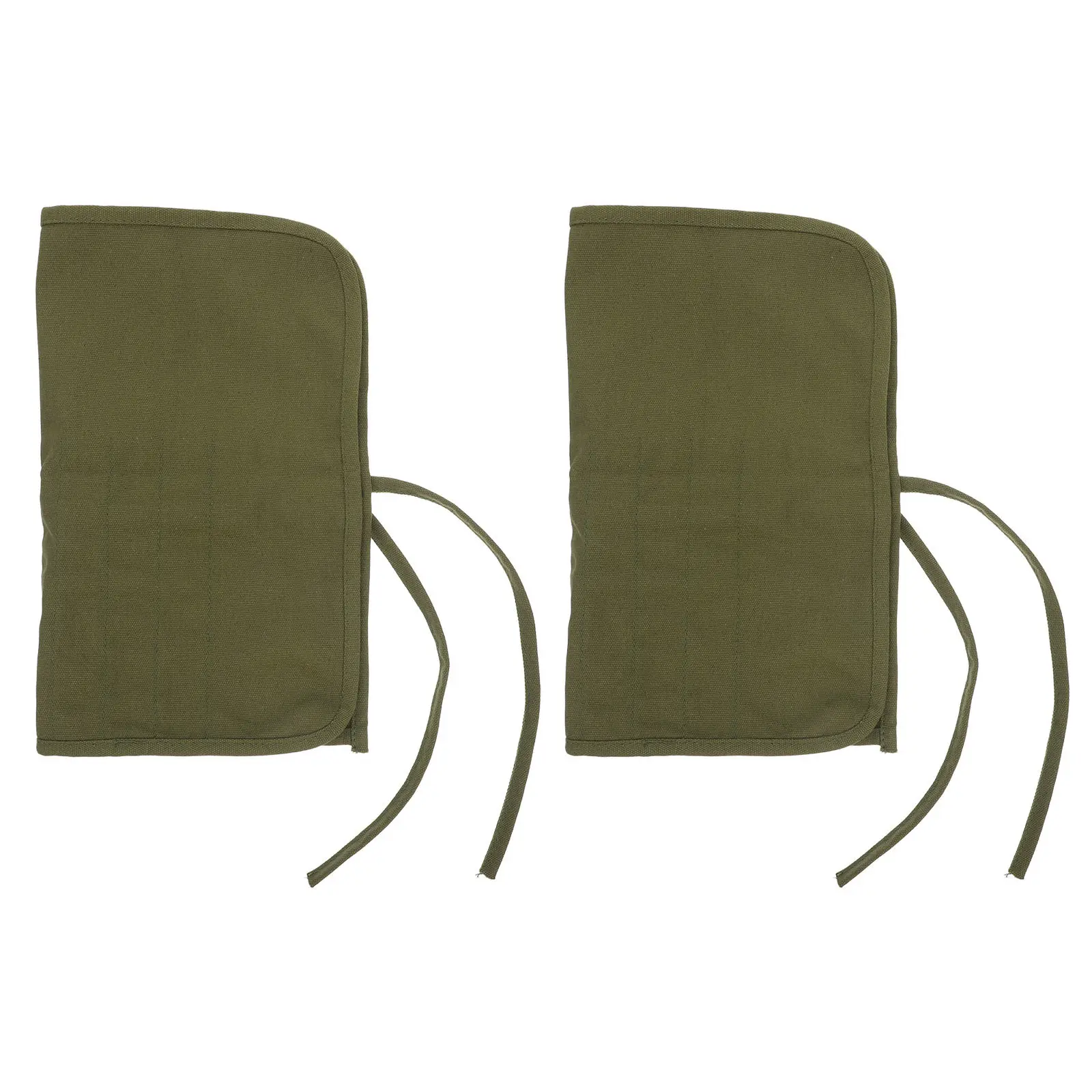 2Pcs 아티스트 브러쉬 롤 케이스 22 슬롯 접이식 캔버스 페인팅 가방 여행용 페인팅 용품 보관 브러쉬 보호 주최자