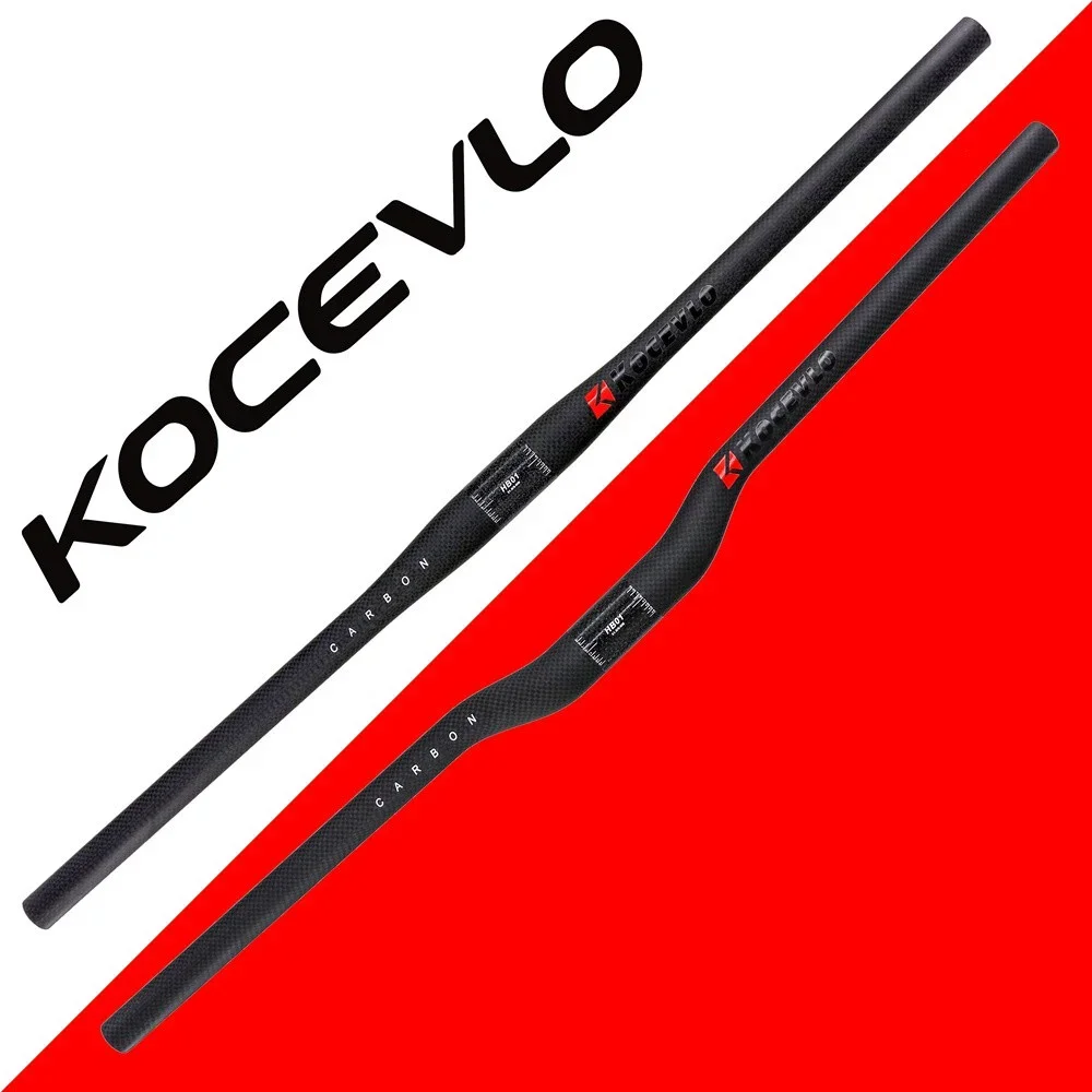 KOCEVLO Super Light Mountain Bike Full Carbon Handlebar 3k Matte Carbon Bicycle Handlebar 31.8mm