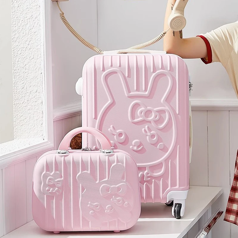 sub-mother-kit-24-pink-cartoon-20-boarding-password-box-student-luggage-security-password-lock-silent-universal-wheel-suitcase