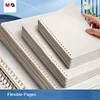 M&G A5 Notebooks Refills Checkered & Horizontal Line Notebook Inserts 60 Sheets 20 Holes 1 Piece 1