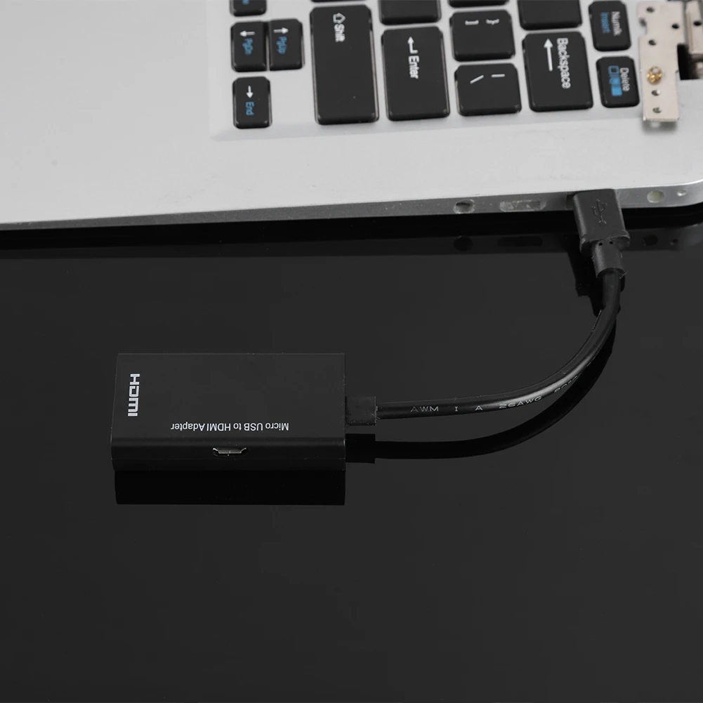 1080P 마이크로 USB-HDMI 어댑터 안드로이드용 8채널 스테레오 사운드 5핀 HDMI 비디오 어댑터
