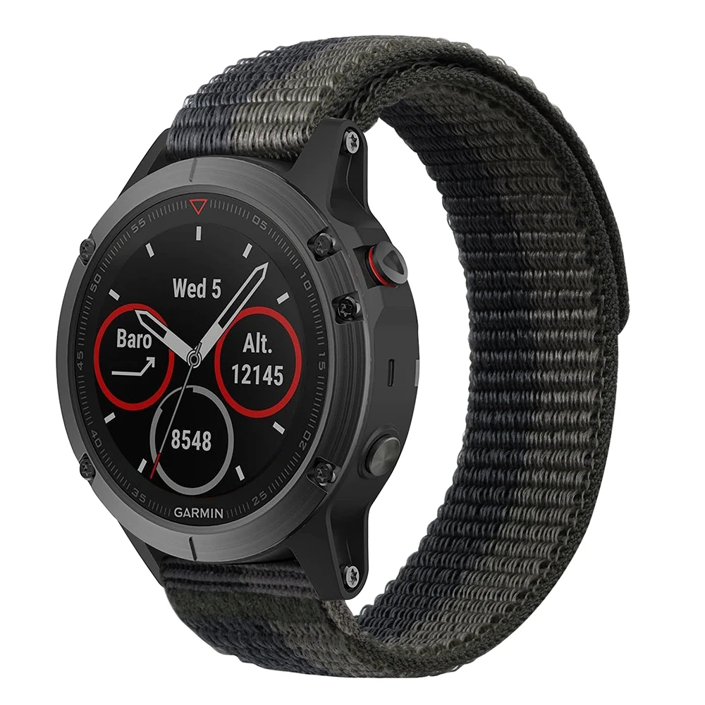 Hook and Loop Nylon Strap for Smart Watches - 26mm & 22mm
