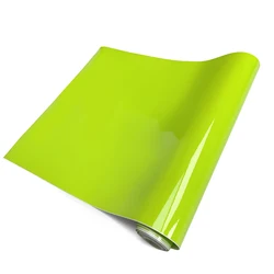 Glossy Black Vinyl Car Wrap - Shiny Self - Adhesive Foil - 50x150cm (Glossy lemon yellow)