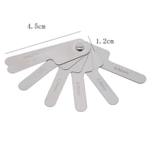 

Oral Dental Interproximal Gaugemeasuring Ruler Measure Tooth Gap Orthodontic Treatment 0.10/0.15/0.20/0.25/0.30/0.40/0.50mm