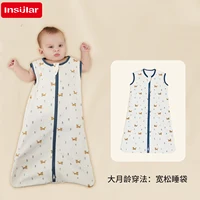 INSULAR Newborn Cocoon Swaddle Baby 2-in-1 Wrap Cloth Pure Cotton Infant Anti-startle Sacks Kids Hugging Blanket 4 Season 2