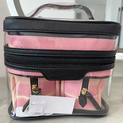 2025 new women's makeup bag large capacity women's four-piece makeup storage box. Women's high quality toiletry bag Travel bag 2