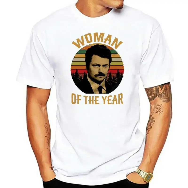 

Мужская винтажная Ретро футболка RON SWANSON для парков и отдыха