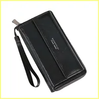 Men's PU Zipper Handbag, Large Capacity Long Wallet with Card Holder & Coin Purse, Phone Clutch Bag - Image 5