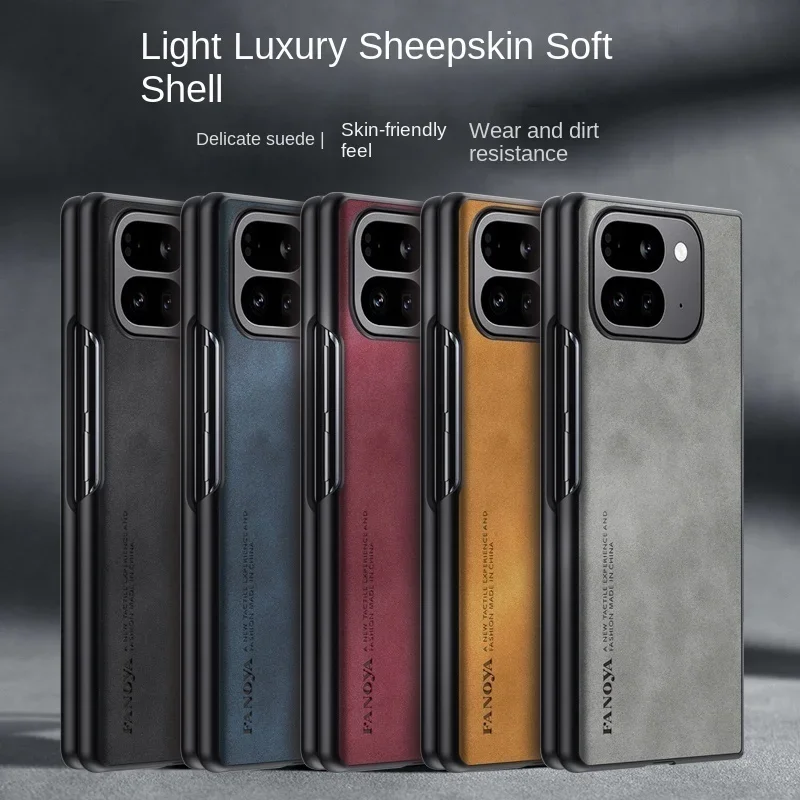 Sheepskin PU Leather Matte Bumper Case - Shockproof Protection Shell