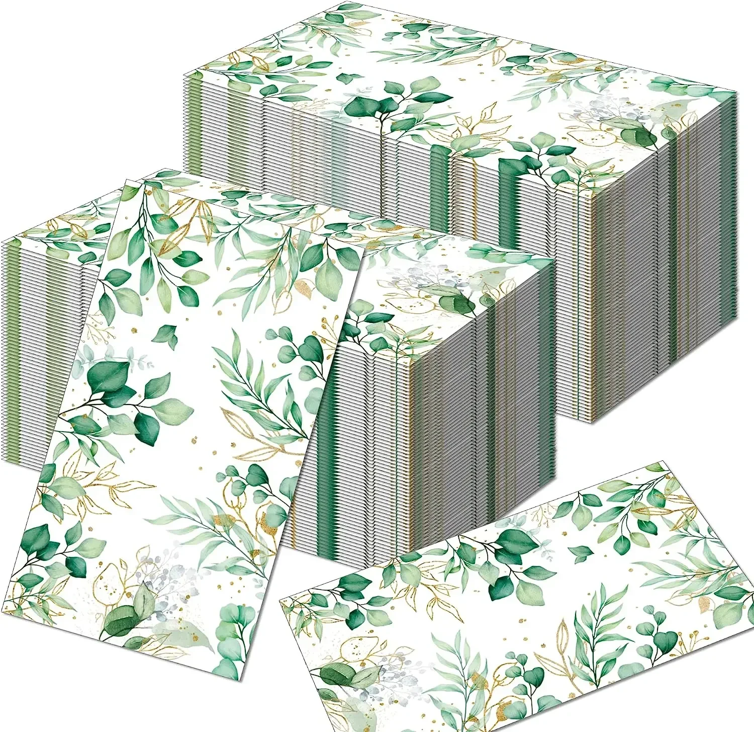 100PCS Eucalyptus Paper Napkins 30*40cm Disposable Greenery Cocktail Towels Dinner Party Wedding Anniversary Birthday disposable paper napkins,paper napkins