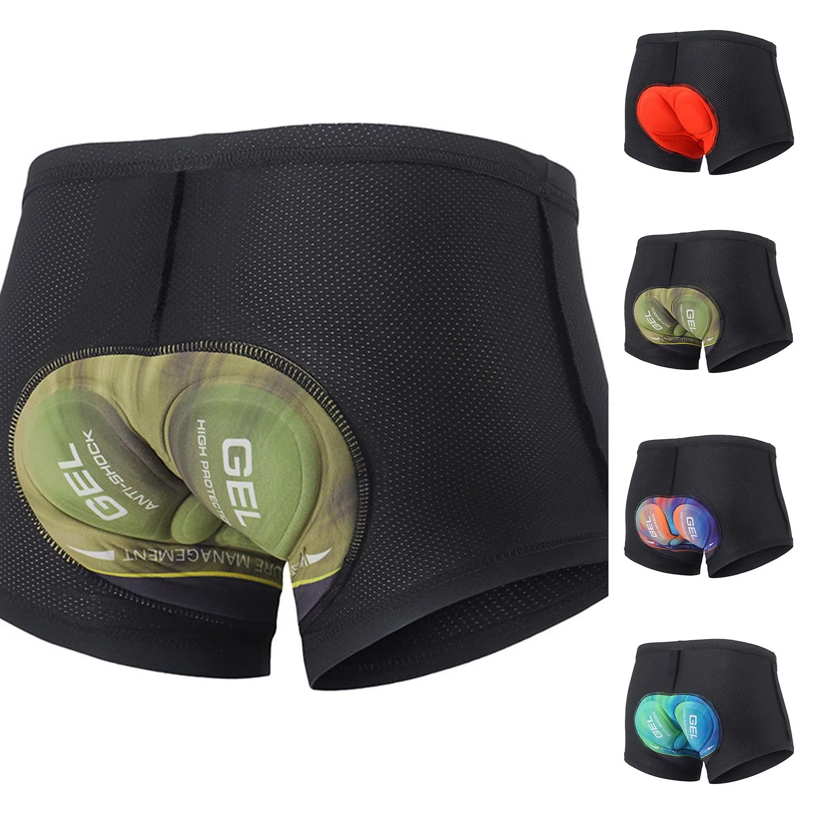 

Arsuexo Men's Cycling Shorts Bicycle Underwear With Silicone Cushion Padded Breathable Shockproof Underpants MTB Road Shorts