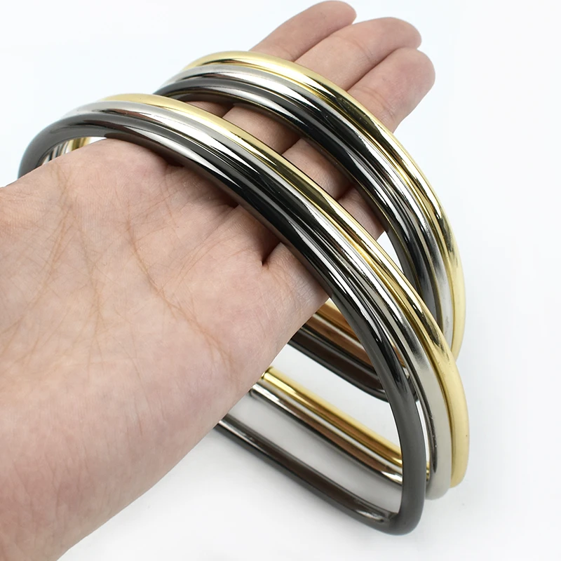 2/4/10Pcs Metal D Ring 9/11cm Bag Handles Purse Frame Women's Handbags Woven-bag Handle DIY Hardware Accessories Making Bags
