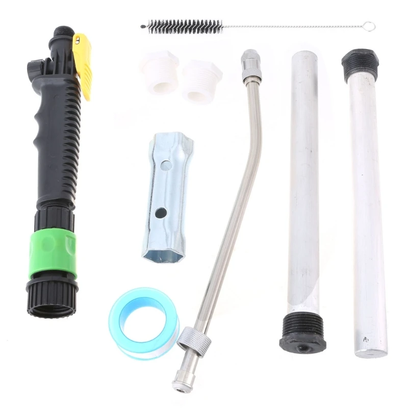 Water Heater Anode Hot Water Heater Flush Wand and Stainless Steel Brush