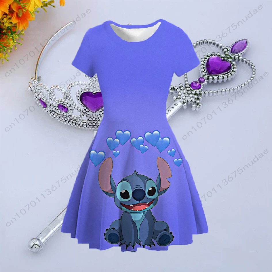 Cute Round Neckline Short Princess Dress for Girls