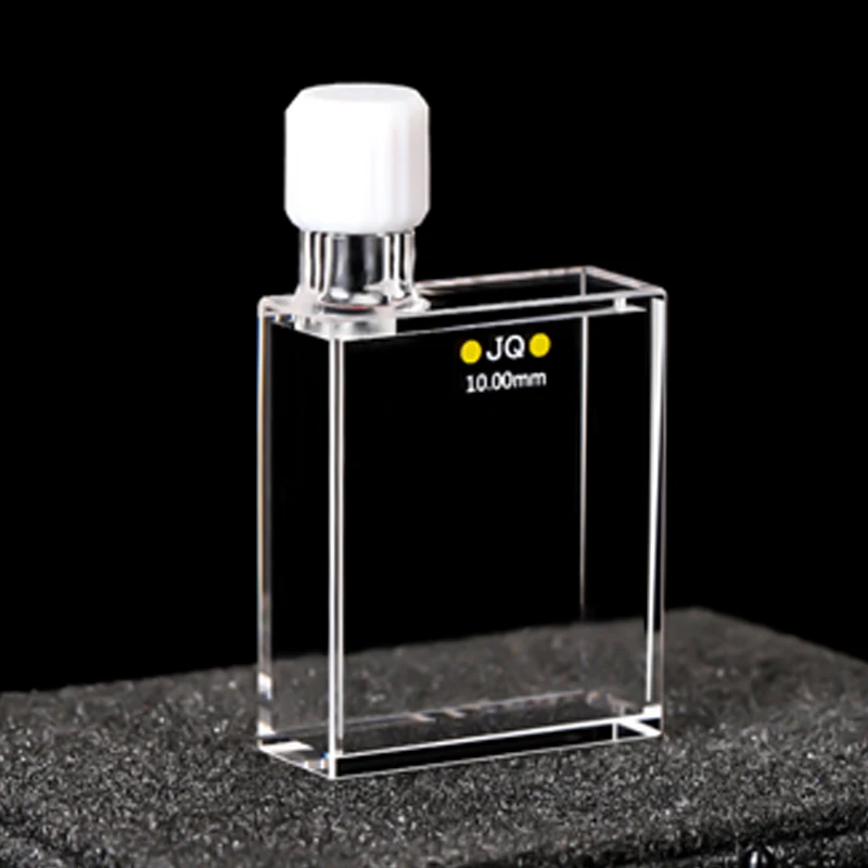 나사 캡이 있는 석영 큐벳 셀, 6 방향 조명, 10mm, 32mm, 11ml