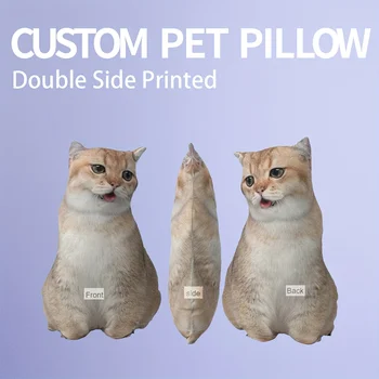 Custom Pet Portrait Plush Pillow 4