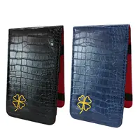 Yardage Book Cover Golf Score Cards Wallet with Pencil Loop with Elastic Bands Golf Scorecard Holder for Golfer Family Birthdays 1