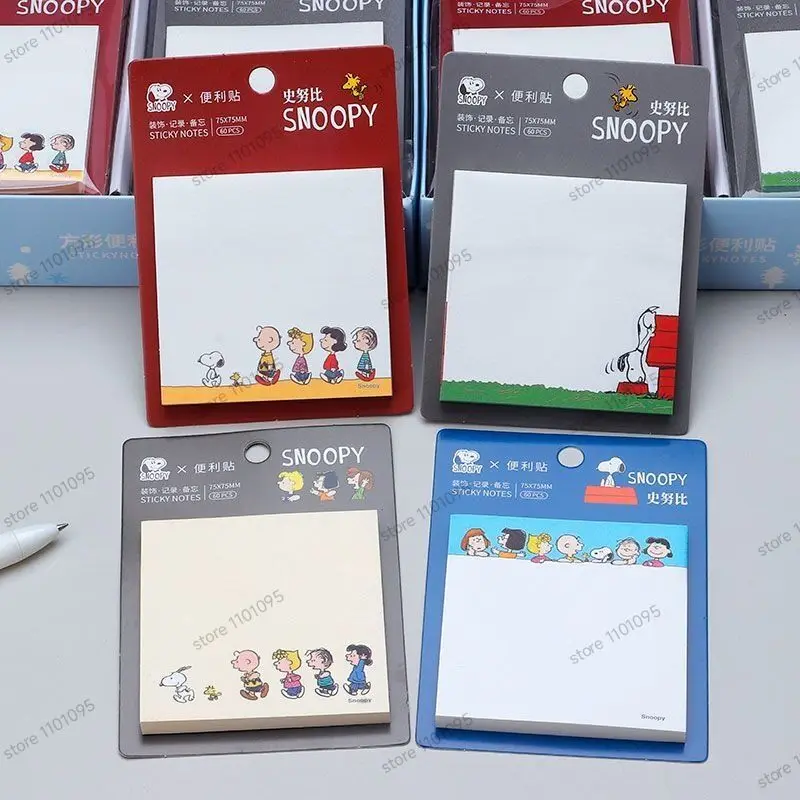 4pcs/lot Cute Snoopy Memo Pad Sticky Notes Label Notepad Post Kawaii Stationery Office School Supplies Kids Gift 2