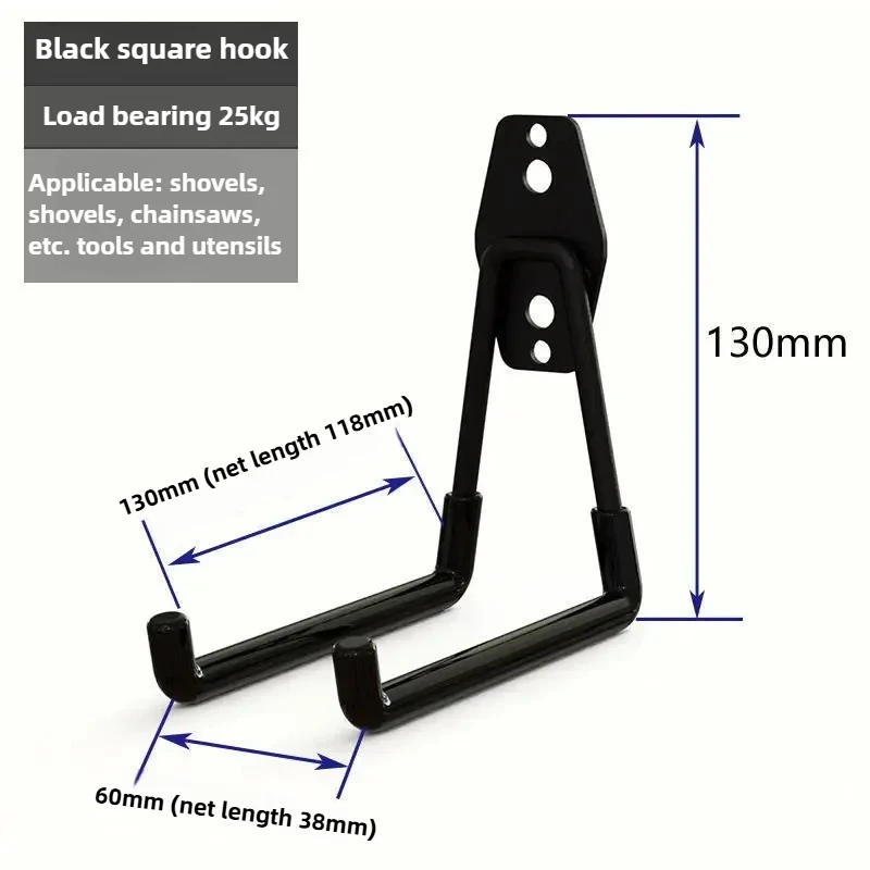 Heavy Duty Metal Bike Wall Mount Stand & Garage Storage Hook System
