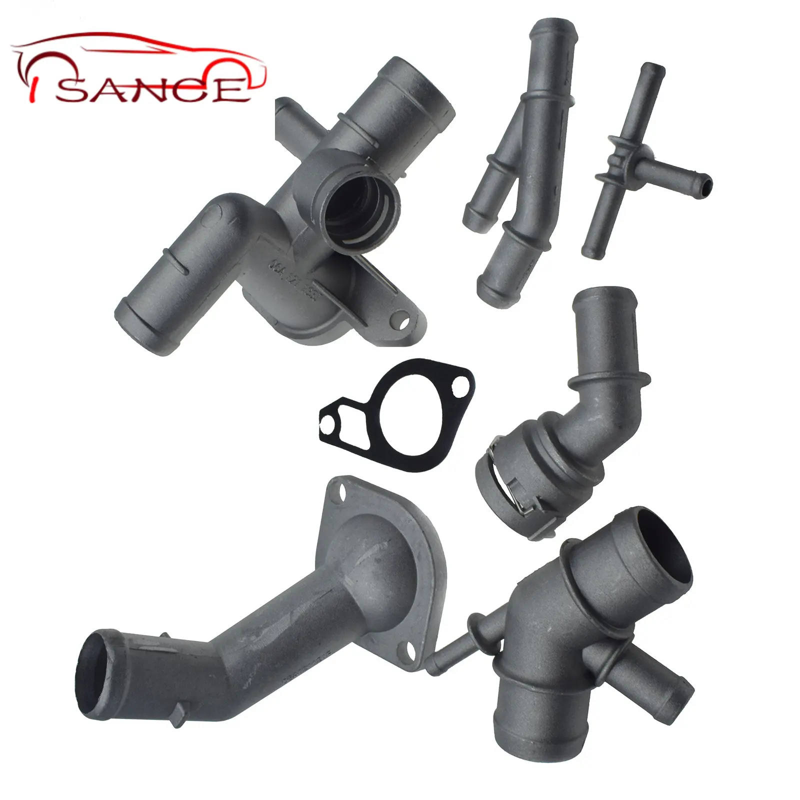 Aluminum Coolant Flange Upgrade Kit 06A121133J 06A121121F For Jetta GTI