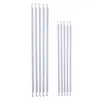 5-Pack Hanging File Folder Metal Rods Bars, White, 2 Sizes, Durable for Office File Document Organizer 2