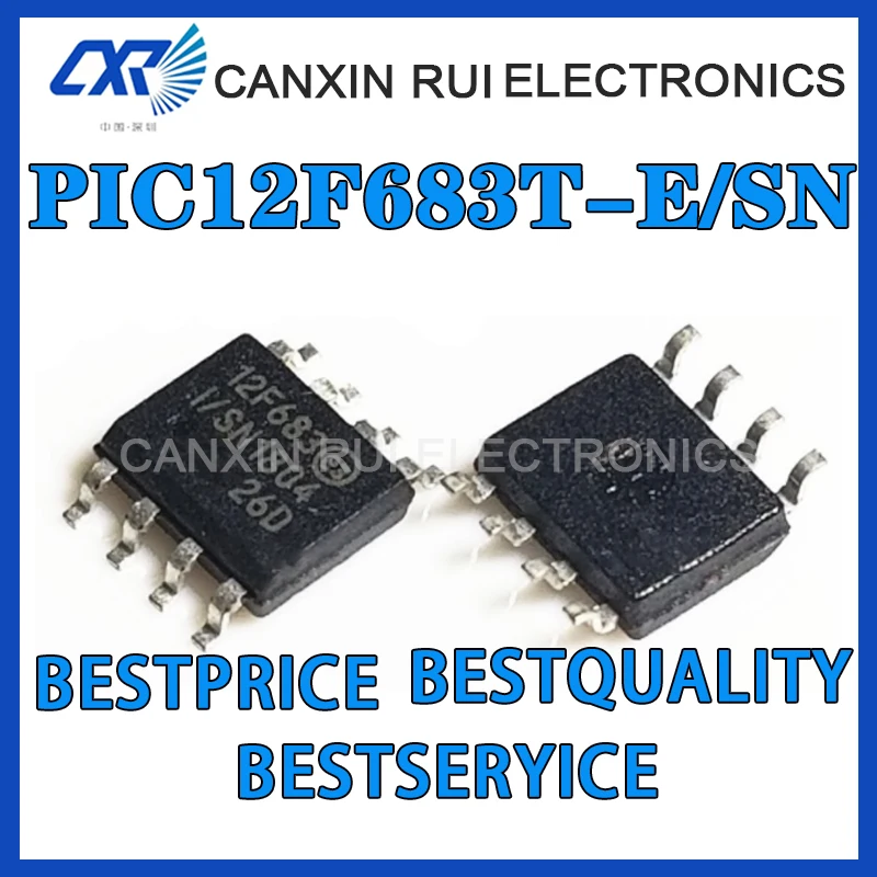 

100% new origina PIC12F683-I/SN PIC12F683 8-bit flash microcontroller encapsulates SOP-8 chip