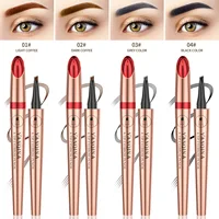 YANQINA Eyebrow Pencil 4-Tip Microblade Eyebrow Pen Smudge-Proof Waterproof Long-Lasting Natural Eye Brow Pencils for Women 2