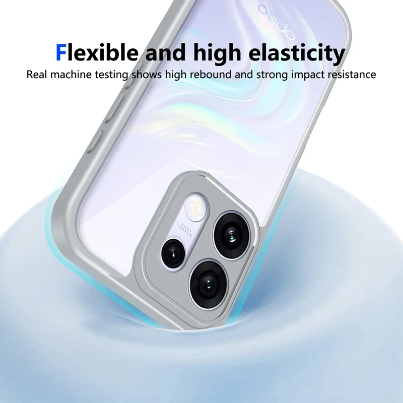 Clear Shockproof Silicone Phone Case with TPU Bumper