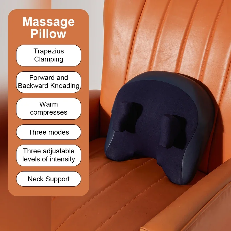Neck Shoulder Massage Pillow Wireless Electric Car And Home Massager Waist Neck Leg Cervical Shiatsu Kneading Massagers
