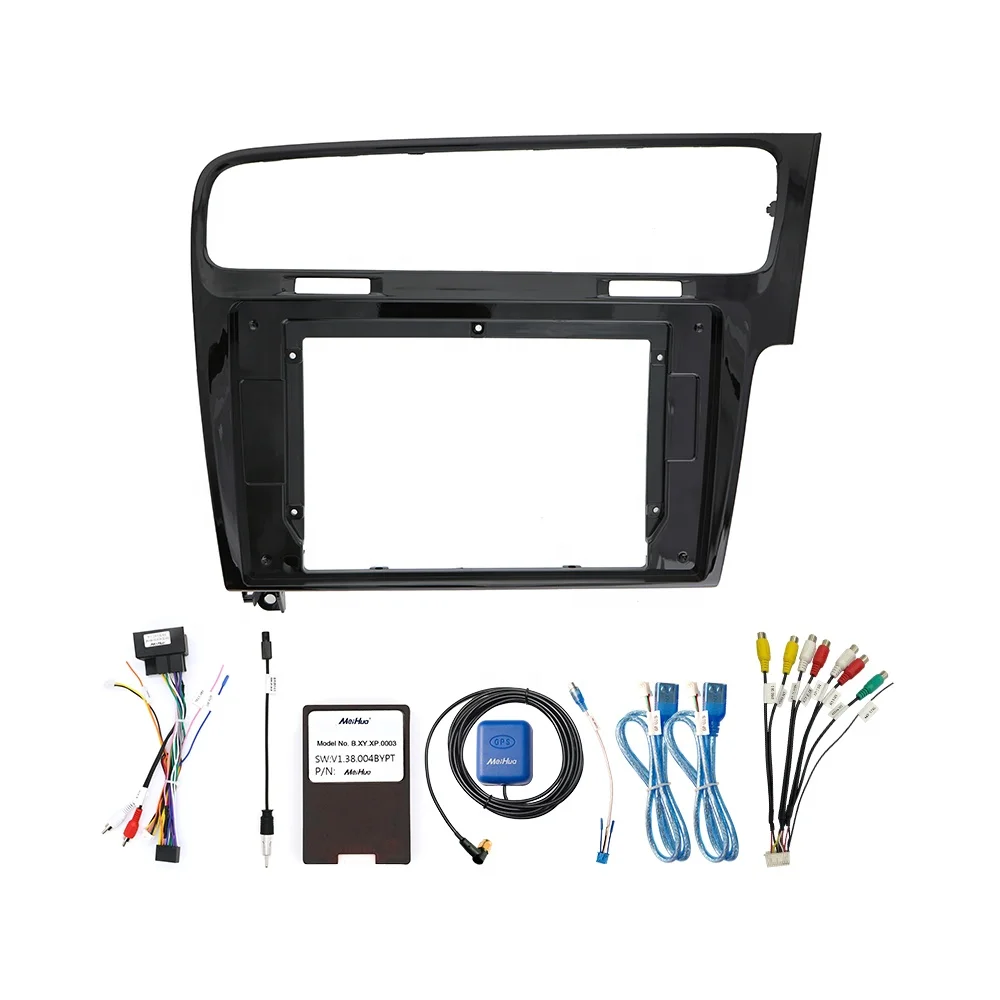 

Meihua Car Video Radio Frame for VW Golf 7 2013-2017 RHD with RCA Cable Wiring Harness Other Auto Parts