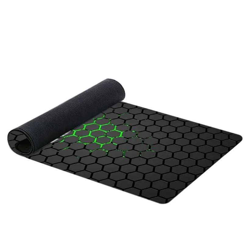 Accessori da gioco geometrici Tappetino per mouse Computer portatile Gamer Tappetini per mouse estesi Tappetino per mouse anime grande Tastiere in gomma Tappetino da tavolo - immagine 5
