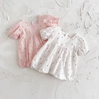 Hot Sale Newborn Baby Girl Clothes Summer Cute And Sweet Printing Princess Korean Version Dress Toddler Summer Baby Girl Dress