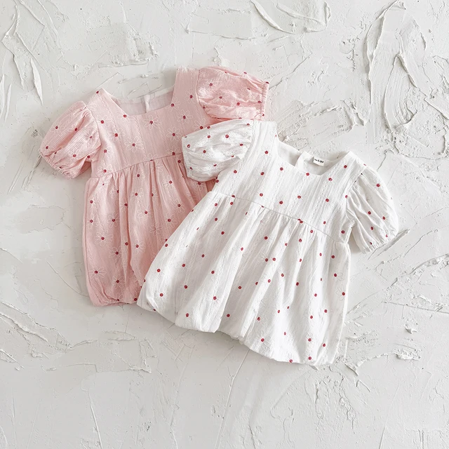 Hot Sale Newborn Baby Girl Clothes Summer Cute And Sweet Printing Princess Korean Version Dress Toddler Summer Baby Girl Dress 1