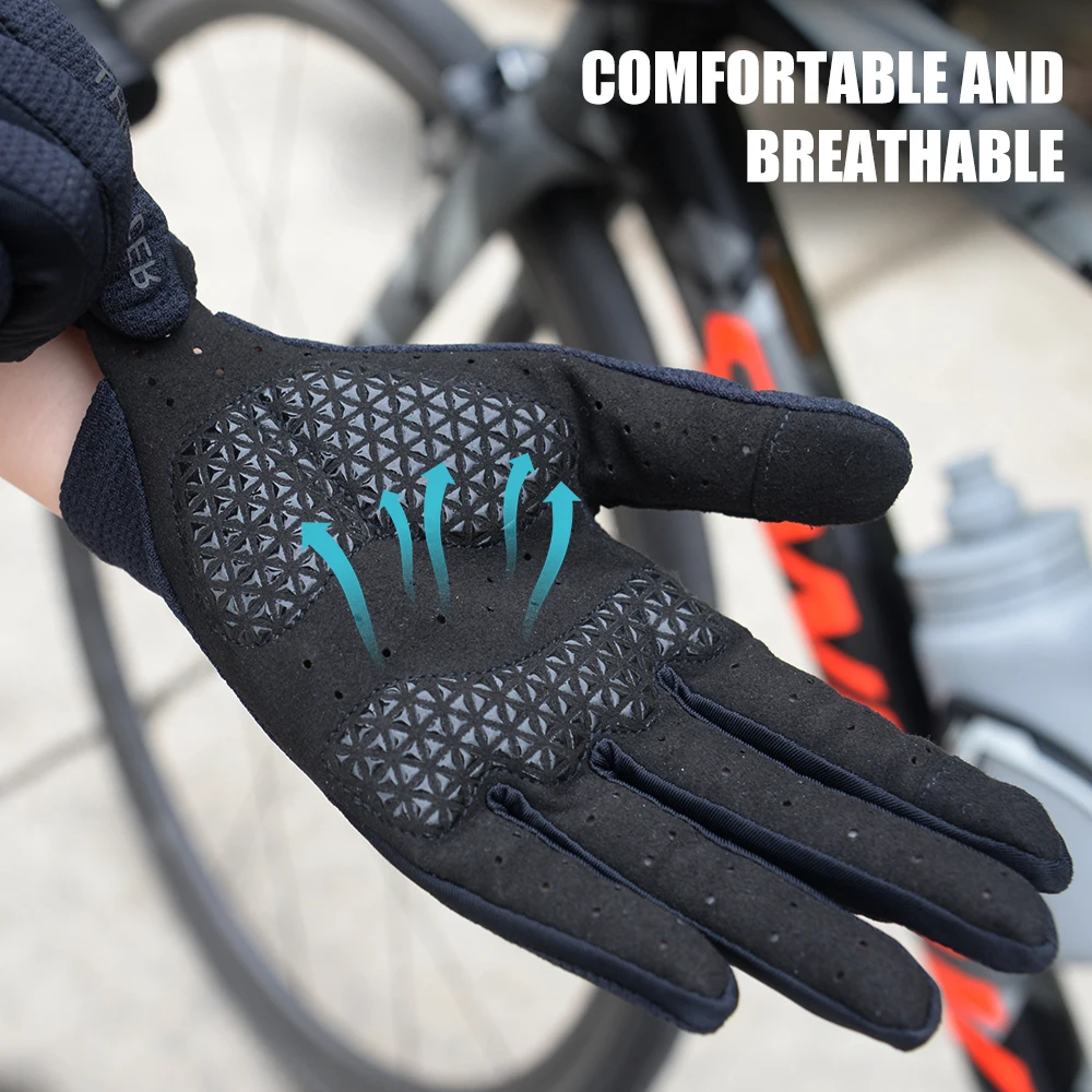 ThinkRider Windproof Cycling Gloves Bicycle Touch Screen Riding MTB Bike Glove Thermal Warm Motorcycle Winter Autumn Bike - Image 6