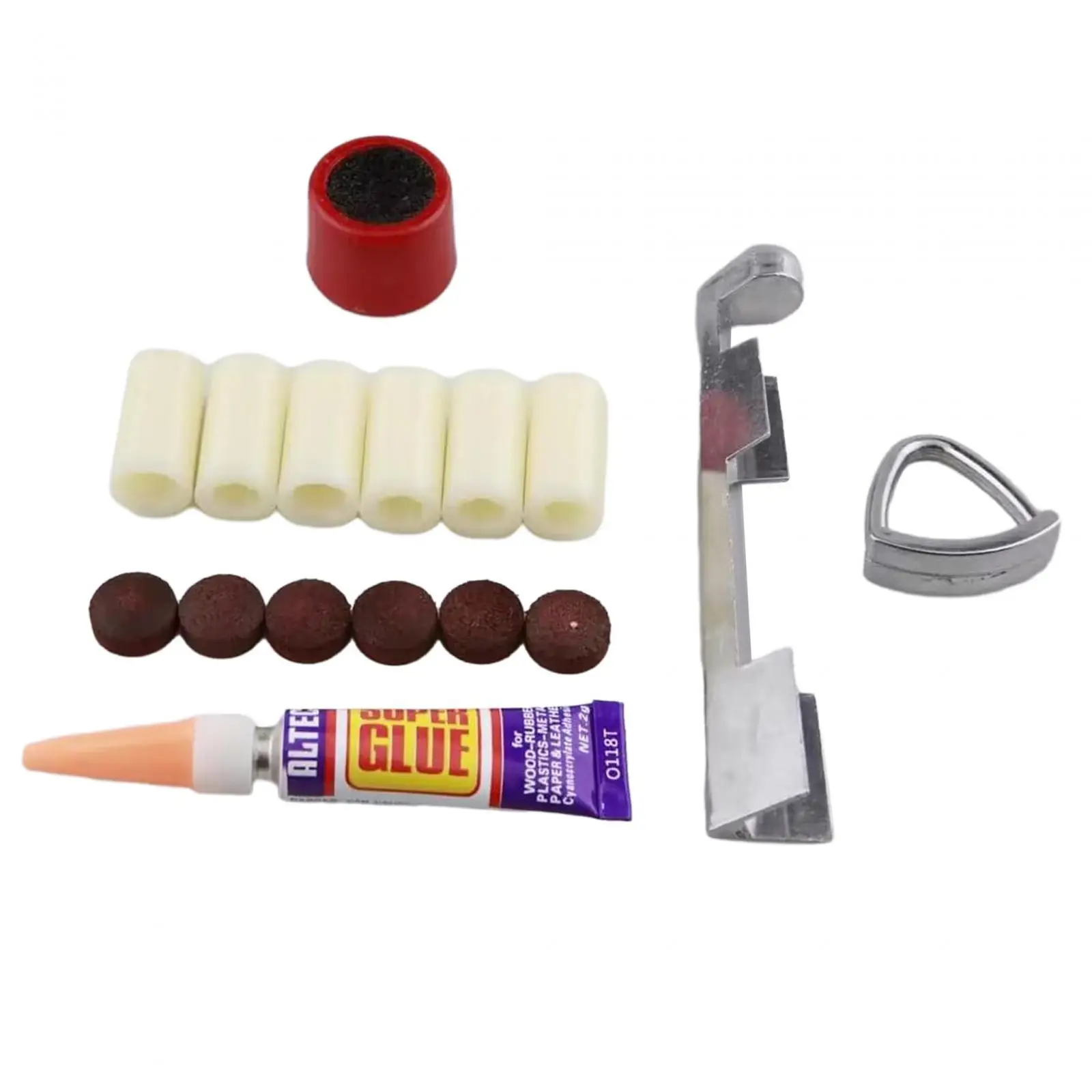 

Pool Cue Tip Repair Clamp Billiard Accessories Outdoor Sports Glue Billiard Cue Repair Accessories Pool Cue Repair Tip Set
