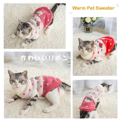 강아지 고양이 스웨터 겨울 따뜻한 강아지 옷, 소형 중형견 치와와 닥스훈트 코트, 프렌치 불독 요키푸들 애완 동물 복장 2