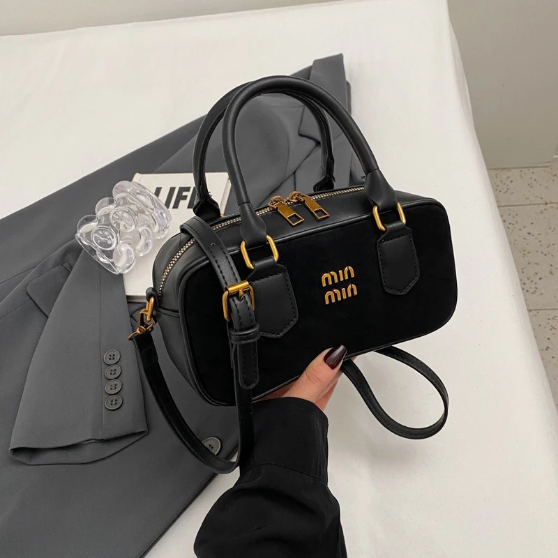 Shoulder Bag Crossbody Bag High End Retro Boston Hand-Held Pillow Bag New Fashionable Single Shoulder Crossbody Bags