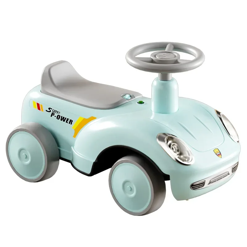 New Children's Sliding Bike 1-6 Baby Boys Girls Learning To Walk Balance Bike Anti Rollover Four-wheel Walker Sturdy Durable