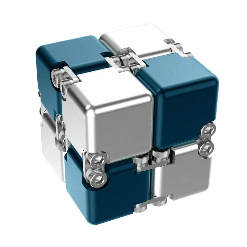 Fashion Metal Infinite Magic Cube New Unique Upgraded Disassembled Assembled Developing Intelligence Decompression Toy 3