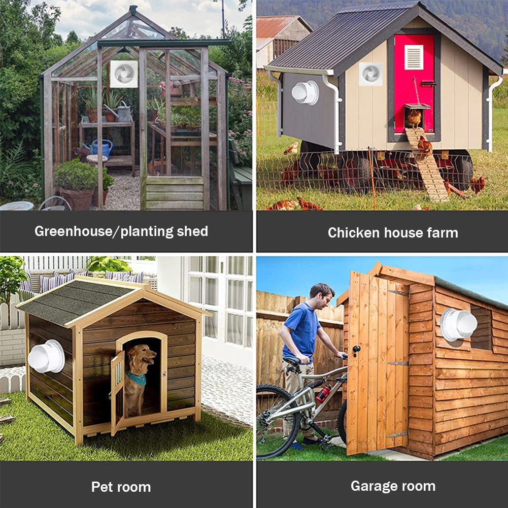 Solar12VExhaustFanEnergysavingWallMountedVentFansAnti