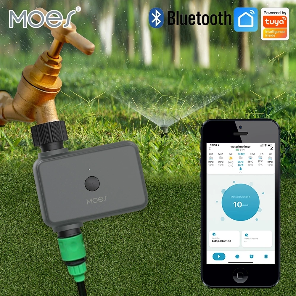 MOES Smart Bluetooth Garden Watering Valve Tuya Irrigation Timers Remote controller filter