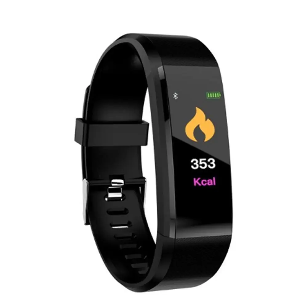 HD Color Screen 115plus Smart Band Heart Rate Health Watch Waterproof Sports Bracelet