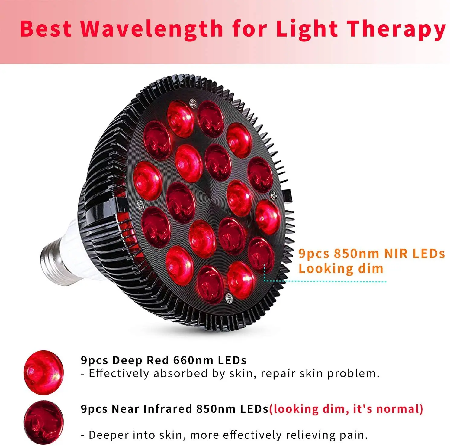 Machine portative de thérapie contre les douleurs articulaires, à Led,  proche infrarouge, torche infrarouge lointain, 630nm, 670 nm, 850 nm,  faible Emf, traitement à la lumière rouge - AliExpress