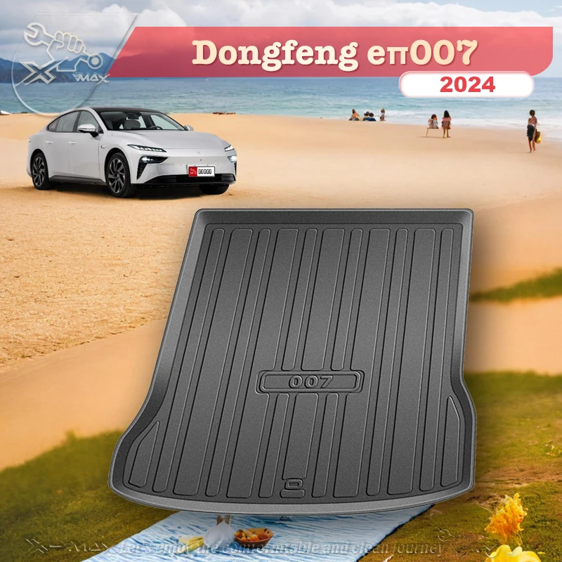 

For Dongfeng eπ007 2024 TPE Custom Fit Car Trunk Mat All Season Black Cargo Mat 3D Shaped Laser Measured Trunk Liners