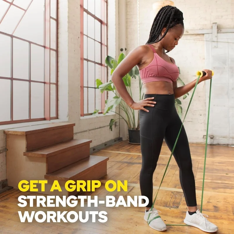 1 Pair Resistance Band Handles Exercise Bands Handles Protect Your Hands From Injury Gym and Home Strength Training Accessories 4