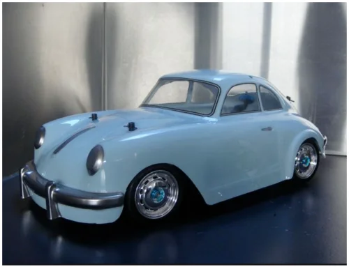 R/cvintage Porschee 356 Body Shell For 1:10 Rc Mini Tamiya M