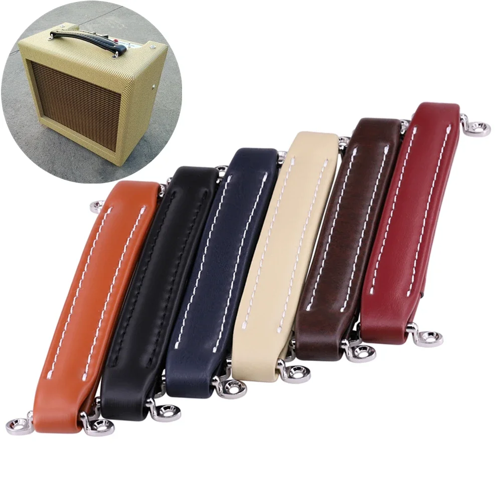 

Vintage Style Leather Guitar AMP Handle With Screw Stringed Instruments Vintage Replacement Accessories For Guitar S Speaker