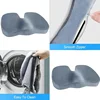 Bamboo Fiber Orthopedic Memory Foam Cushion for Sedentary Back Pain Relief Cushion Comfort Office Chair Car Seat Waist Pillow 5