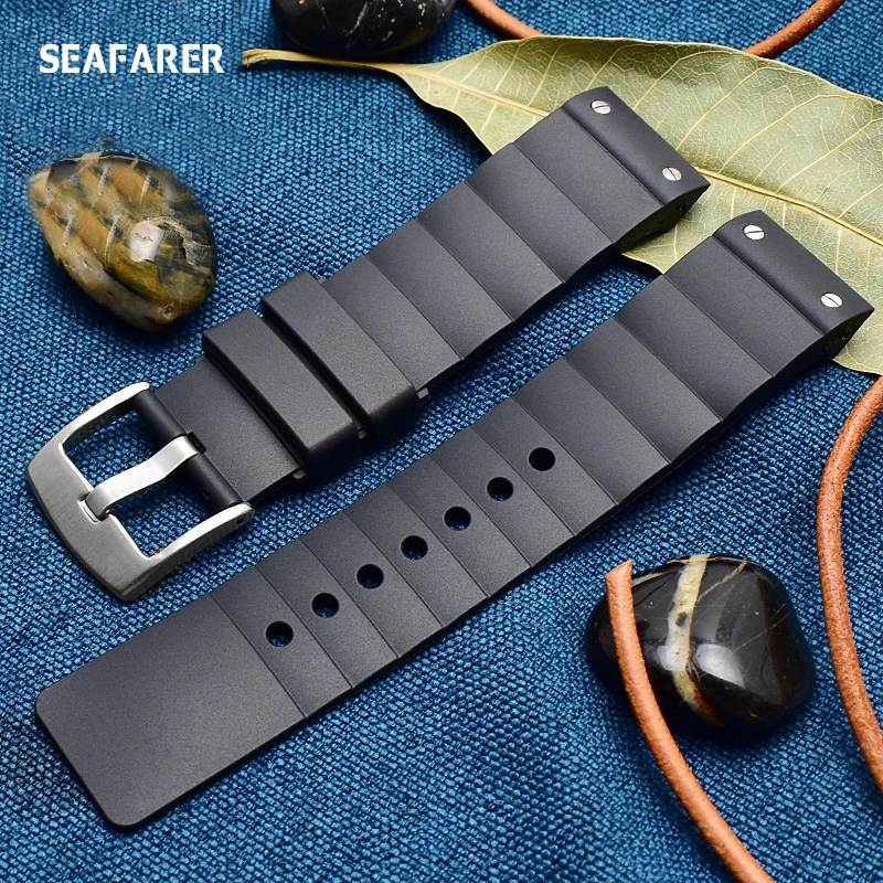 Silicone Watch Strap for Cartier W20121u2 Santos100 Series Men's Women's Sports Waterproof Rubber watchband Accessories 23mm silicone watch strap