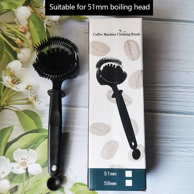 Brosse pour moulin à café 51/58mm, amovible, à Long manche, pour poudre,  pour dépoussiérer, poignée confortable, Double extrémité pour café et Bar -  AliExpress